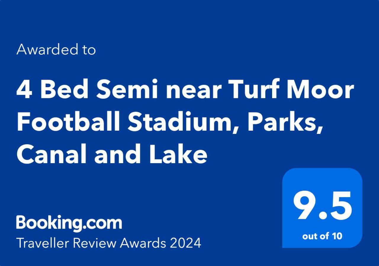 Clariturf - 4 Bedroom Semi - Private Parking Near Turf Moor, Town Centre, Transport And Motorway Links Next To Canal, 3 Parks And Lake - Sky And Netflix Burnley Dış mekan fotoğraf